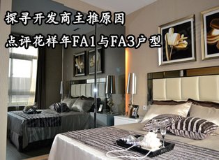 探寻开发商主推原因 点评花半里洋房Fa1与Fa3户型