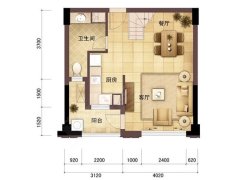 保利湾天地3/4/9中间套户型图