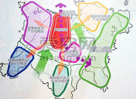 天府新区规划图